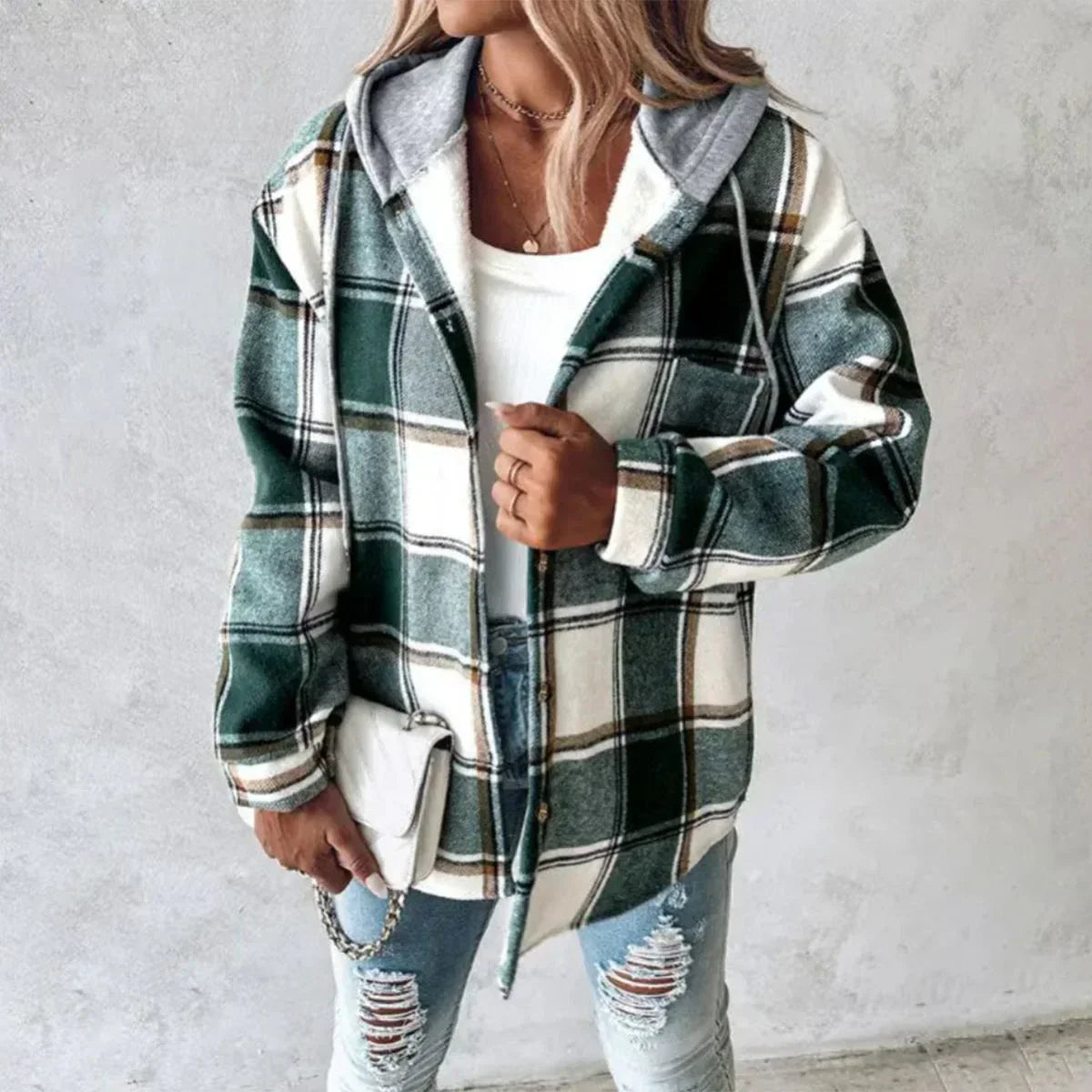 Mia - Lined plaid Jacket